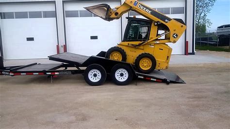 how to load skid steer on trailer|low ground skid steer trailers.